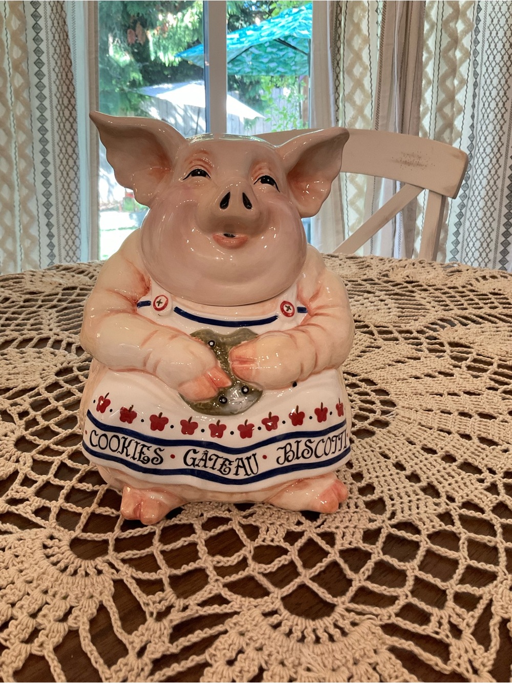 Joanne West Tableaux Pig Cookie Jar